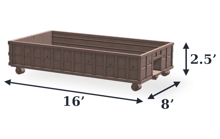 12 yard dumpster dimensions