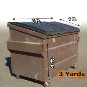 3 Yard Dumpster Rental | Bins4Less