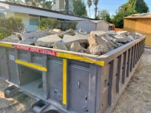 6 yard concrete dumpster Bins4Less